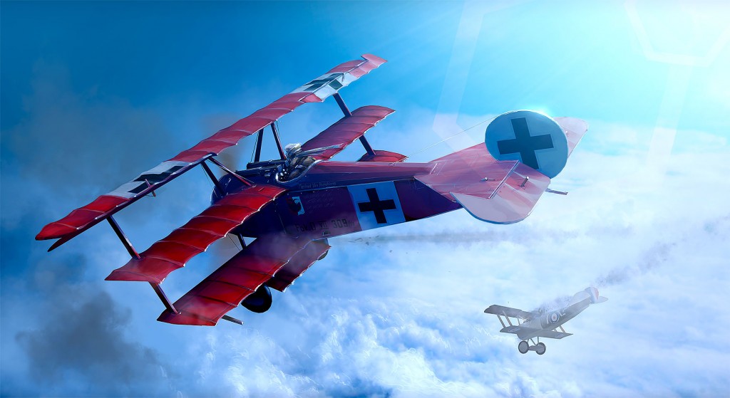 The Red Baron - Manfred von Richthoven in Fokker-D1